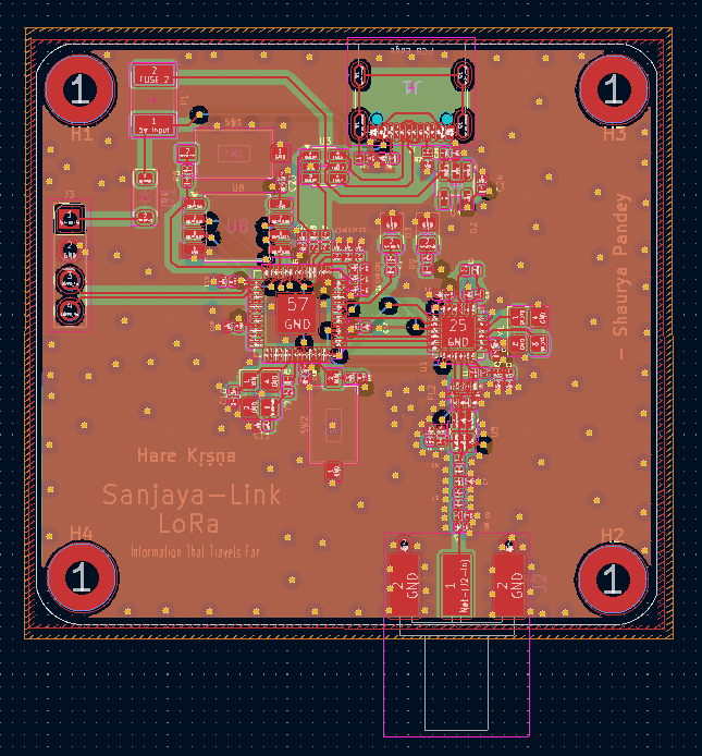 Routed PCB
